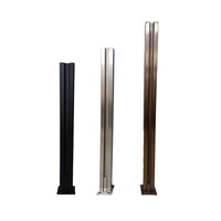 Balustrade en verre trempé de qualité supérieure, fabrication directe, tailles personnalisées pour terrasses, balcons, escaliers, installation et support, clôture en verre