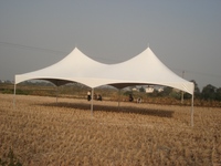 Tente pliante d'extérieur en PVC imperméable avec cadre en aluminium blanc sur mesure pour événements professionnels en plein air et utilisation comme chapiteau
