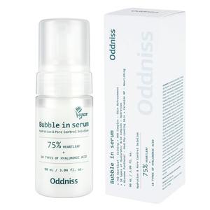 Oddniss Sérum Bulle Végétalien 90ml 75% Eau de Heartleaf 10% Acide Hyaluronique Aloe Vera Tea Tree Anti-Âge Apaisant Hydratation Profonde - Product Image 6