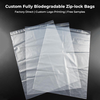 Sac d'emballage de vêtements recyclé certifié GRS Sac d'emballage en plastique givré avec ruban adhésif
