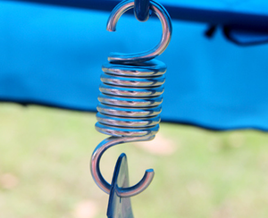 Columpio de jardín para niños balancín niños patio al aire libre metal 2 asientos hamaca <span class=keywords><strong>con</strong></span> dosel reposapiés - Product Image 6