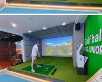 Simulador de Golf de Alta Velocidad y Alta Definición para Práctica en Interiores, Ideal para Grandes Centros de Juego