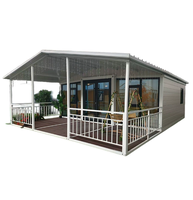Conteneur mobile pliable à double aile Maison à chevrons Design moderne Respirant Boîte d'extension trois-en-un Atelier Bureau