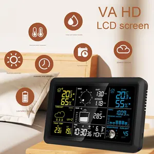 Tuya Smart Home <span class=keywords><strong>Station</strong></span> météo OLED LED Wifi connectivité Android pour température vent vitesse pluviomètre prévision Direction du vent - Product Image 2