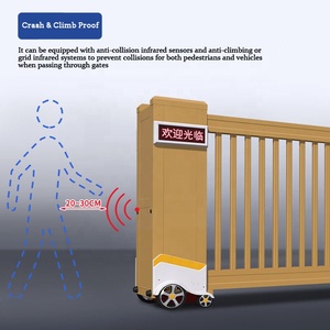 Modern Automatic Aluminum Alloy Sliding <b>Gate</b> Custom Color for House Factory Direct From Philippines for School Hospital Home Use - Product Image 3