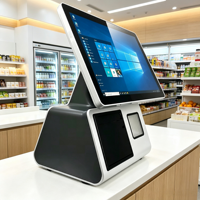 Kiosque tactile tout-en-un de point de vente certifié CE pour restaurant, machine de paiement en libre-service avec SDK
