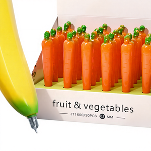 Bút bi từ tính hình trái cây rau củ độc đáo: dưa hấu, dâu tây, chuối, ớt, cà rốt - Product Image 1