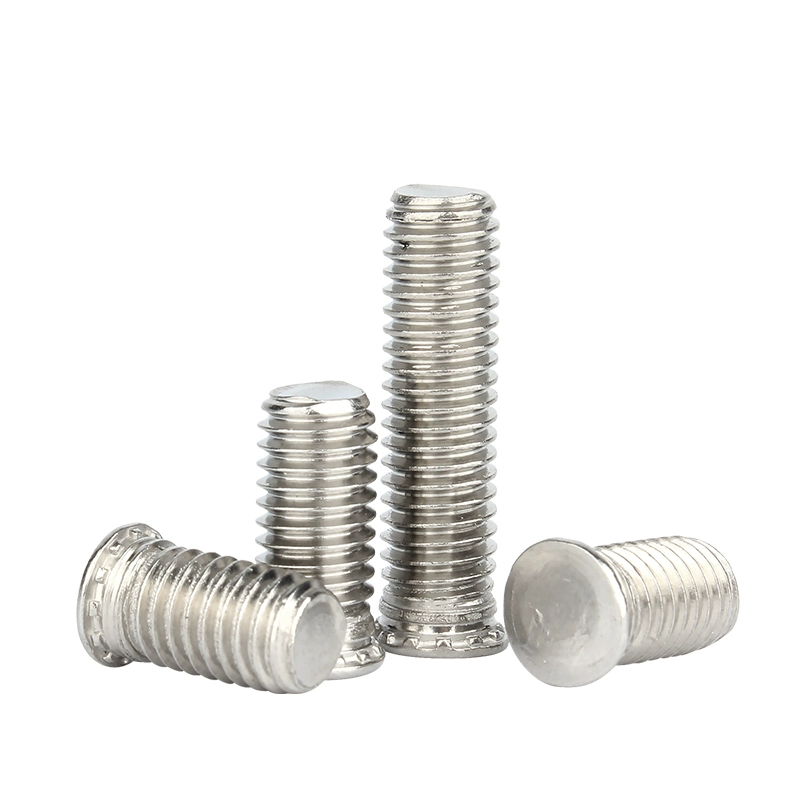 FH FHS HFH M3 M4 M5 X 25mm M6 M8 Stainless Steel Flush Head Self-Clinching Stud Threaded Studs Screw Fasteners for Sheet Metal
