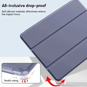 Custodia in Silicone con Funzione Auto Sleep/Wake per <span class=keywords><strong>Samsung</strong></span> Galaxy <span class=keywords><strong>Tab</strong></span> S6, S10 Lite, A9+, A11 Plus, A11, A9, A8, <span class=keywords><strong>A7</strong></span>, S8, S9, S10, 11 FE, 12.4 - Product Image 6