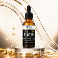 Huile Essentielle de Gingembre en Gros, Sérum Capillaire à la Biotine pour la Croissance des Cheveux, Traitement Anti-Chute, Huile Réparatrice pour la Repousse des Cheveux Abîmés pour Hommes et Femmes