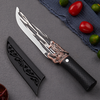 Couteau à désosser flexible professionnel avec étui pour la cuisine et le camping