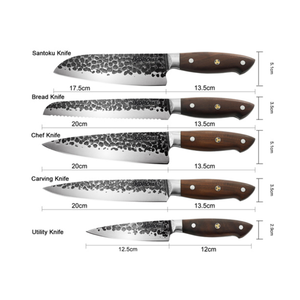 منتج جديد سوبر حادة اليدوية مزورة سكين المطبخ اللحوم كليفر فائدة سانتوكو سكين الطاهي - Product Image 3