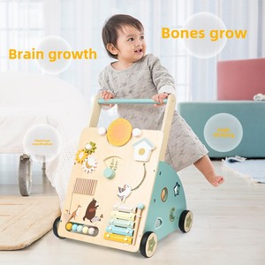 รถหัดเดินเด็ก ของเล่นไม้มอนเตสซอรี่ ของเล่นเสริมพัฒนาการเด็กเล็ก ได้รับการรับรองมาตรฐาน CE ลดราคาพิเศษ - Product Image 6