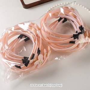 Dulce pequeño conejo bordado niñas accesorio para el cabello diadema de tela antideslizante para niños - Product Image 5