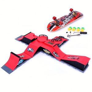 Jeux éducatifs et ludiques de <span class=keywords><strong>skate</strong></span> sur planche, jouets de skatepark, <span class=keywords><strong>mini</strong></span> rampe de <span class=keywords><strong>skate</strong></span> 6 en 1, parc de <span class=keywords><strong>skate</strong></span> pour doigts - Product Image 1