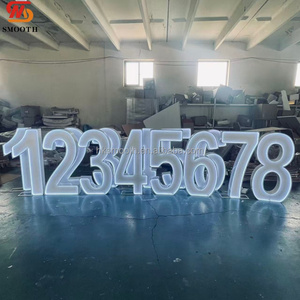 SMOOTH Best-Seller LED <b>Large</b> Wedding Neon Number Letter Custom Iron RGB <b>Light</b> Number Wedding Birthday Decor - Product Image 2