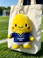 Porte-clés en peluche personnalisé pour équipe sportive, breloque de sac en tissu doux avec personnage de dessin animé mignon, cadeau souvenir, vente en gros
