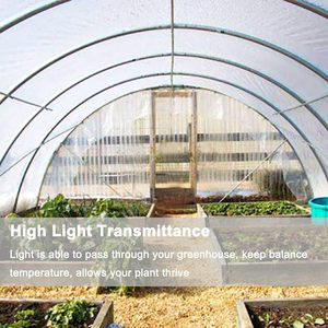 Film plastique pour serre 6 mil 10' x 26' transparent résistant aux UV en polyéthylène pour usage en serre à armatures - Product Image 1