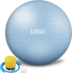 Высококачественный экологичный ПВХ-мяч для фитнеса с индивидуальным логотипом, мяч для йоги, пилатеса, упражнений, массажный мяч для йоги - Product Image 3