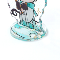 Support de figurine en acrylique personnalisé (couleur et logo) – Présentoir écologique léger pour figurines de dessins animés et anime, porte-clés en acrylique