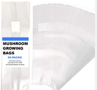 L'emballage autoclavable en plastique de pp grand champignon respirable élèvent des sacs avec le sac de moulin de filtre