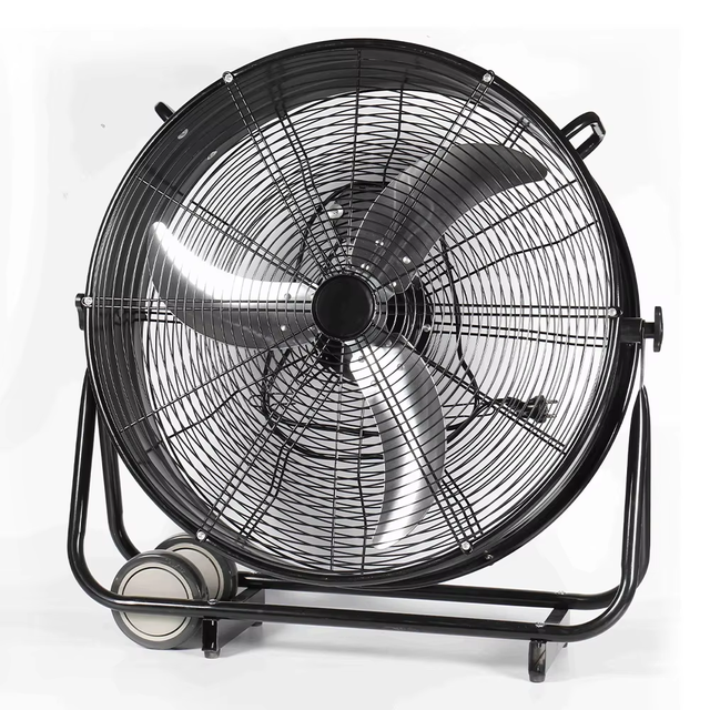 Electric Floor Drum Ventilation Fan Low Noise 36" Metal Construction Household Cooling Fan with 3-Speed