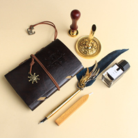 1 ensemble de stylos à plumes Vintage colorés, ensemble de calligraphie avec stylo, boîte-cadeau, emballage parfait
