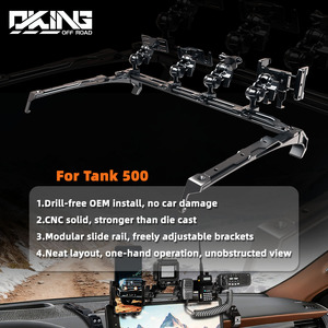 Support de tableau de bord modulaire à glissière pour console centrale Tank 500, organisateur de téléphone, radio, <span class=keywords><strong>GPS</strong></span>, support intérieur pour Overlanding - Product Image 2