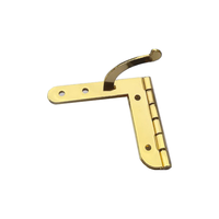 Charnière de boîte en bois de bijoux plaquée or d'accessoires en métal