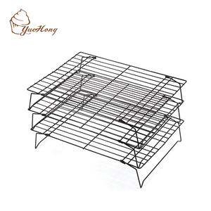 Vendita calda 3 livelli Cake Bakery pieghevole impilabile/Rack di raffreddamento a filo - Product Image 2