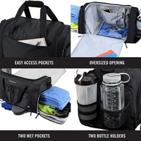 Sacs de sport Offre Spéciale étanches de grande capacité personnalisés pour hommes Sac polochon de sport avec compartiment Sac à main de voyage léger
