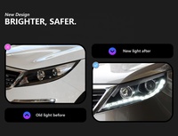 Ensemble de phares de remplacement pour Kia Sportage R 2010-2014, mise à niveau aftermarket, projecteur de phare au xénon, lentille LED Angel Eye DRL