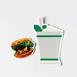 Autocollant imperméable en vinyle personnalisé, auto-adhésif résistant aux UV, en PVC, avec Logo de société, découpé - Product Image 1