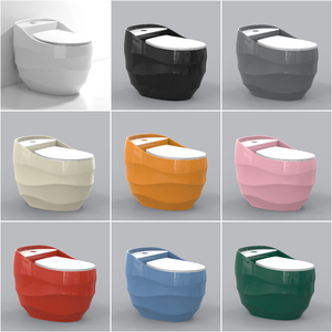 Nuovo arrivo colore wc <span class=keywords><strong>sanitari</strong></span> in ceramica bagno ceramica wc tonde wc color one pezzo tazza del water - Product Image 2
