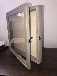 Wholesale Black Archaize Gray Wood Frame, the Door With a Lock or Magnet Solid Wood 8x10 11x14 12x12 Inch <strong>Display</strong> 3D <strong>Shadow</strong> <strong>Box</strong> - Product Image 3