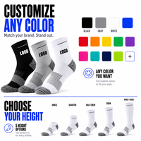 Chaussettes de course personnalisées pour le basketball, respirantes, avec logo personnalisé, chaussettes d'entraînement athlétiques