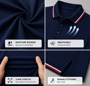 ผู้ผลิตเสื้อโปโลปักโลโก้ตามสั่ง เสื้อกอล์ฟผ้าฝ้ายแท้ 100% สำหรับผู้ชายและผู้หญิง สั่งซื้อจำนวนมากสำหรับองค์กร - Product Image 4