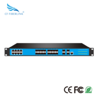Commutateur réseau de gestion de niveau entreprise 16 Gigabit optique 8 Gigabit électrique 40 Gigabit optique en alliage d'acier Couche 3