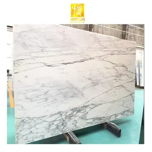 BOTON STONE The Best Competitive Price White Calacatta Marble Slab Countertop Natural Stone Vanity Floor Marmol Wall Tiles