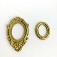 Mini cadre Photo en résine d'aigle doré mat 1:12bjd maison de poupée modèle accessoires cadre Photo bricolage