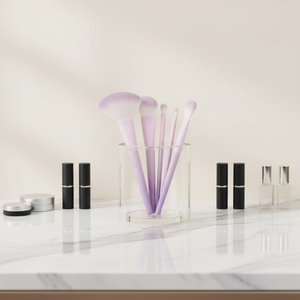 Set di 10 Pennelli <span class=keywords><strong>per</strong></span> Trucco Personalizzati Rosa <span class=keywords><strong>per</strong></span> <span class=keywords><strong>Ombretto</strong></span> in Polvere e Labbra - Product Image 4