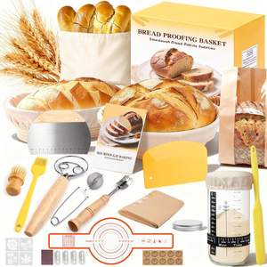 Ensemble d'outils <span class=keywords><strong>de</strong></span> boulangerie en rotin <span class=keywords><strong>pour</strong></span> la fermentation du <span class=keywords><strong>pain</strong></span> au <span class=keywords><strong>levain</strong></span> <span class=keywords><strong>de</strong></span> style européen, très vendu, avec grattoir et panier <span class=keywords><strong>de</strong></span> fermentation - Product Image 4