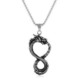 Collar con Colgante de Dragón de Acero Inoxidable para Hombre, Joyería de Estilo Punk con Forma de Animal 2310112 - Product Image 3