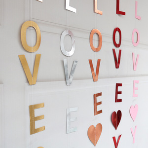Ich liebe dich Ballon 110cm Girlande Ornamente Papiers chnur Hochzeit Happy Valentinstag Party Dekoration Lieferungen - Product Image 3