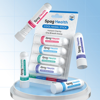 Stock disponible SPAG Health Lot de 4 bâtonnets nasaux rafraîchissants, parfum naturel menthe aux herbes, prix de gros, approvisionnement en vrac, inhalateur nasal rafraîchissant