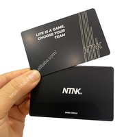 Cartes NFC en métal personnalisées haut de gamme carte de visite avec carte de médias sociaux en métal Qr Code Tap