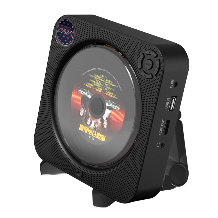 Портативный музыкальный CD-плеер, беспроводной настенный домашний аудиобумбокс с дистанционным управлением, FM-радио, cd-плеер с bluetooth