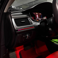 Nouvel éclairage d'ambiance SJC pour Audi A6 C7 S6 RS6 2012-2018, kit LED multicolore pour l'intérieur, amélioration décorative, produit très vendu