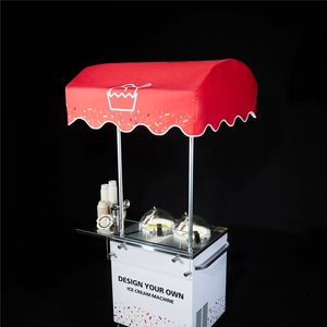 Gelato Pro V2 Chariot Commercial Professionnel pour la Production de Glaces, <span class=keywords><strong>2</strong></span> Saveurs, Yaourt, Sorbet, Congélateur par Lots, Refroidissement par Air, <span class=keywords><strong>2</strong></span> Poudres Glacées, Eau - Product Image 3