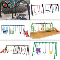 Ensemble complet d'équipements de jeux d'extérieur pour enfants : Balançoires robustes pour jardin et patio, pour des moments de jeu amusants